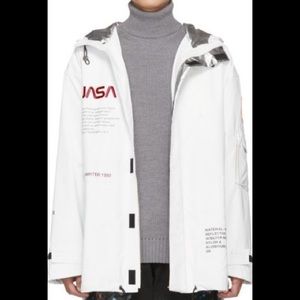 🚫SOLD🚫 NEW HERON PRESTON NASA WHITE JACKET